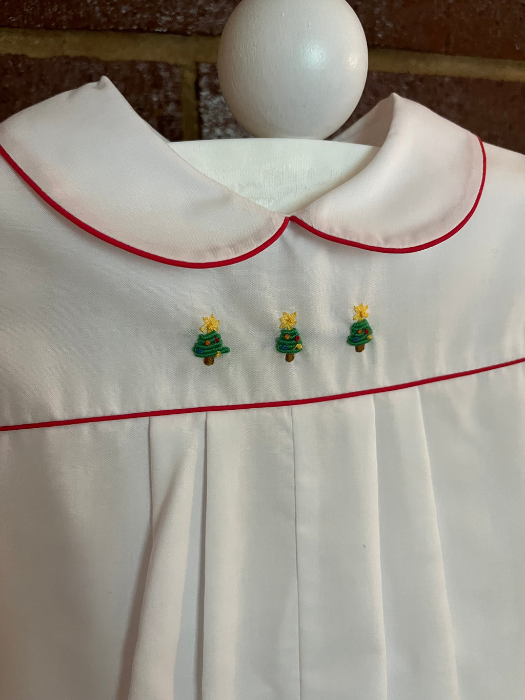 Christmas Embroidered Romper